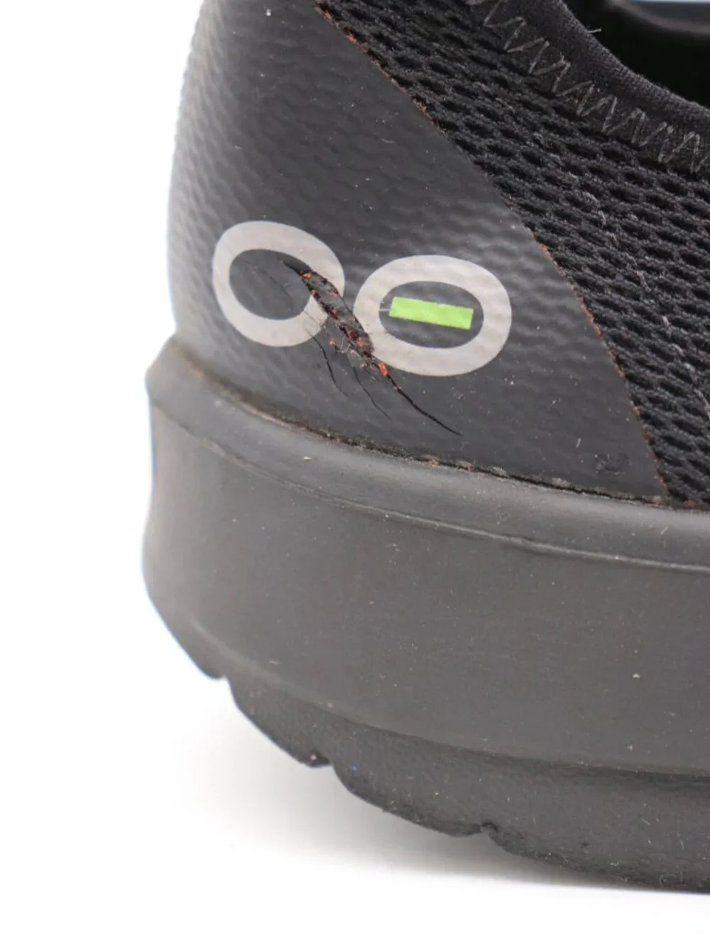 Oofos Oomg Eezee Shoes Women's Size 8 Black Slip On Comfort Recovery Low Mesh